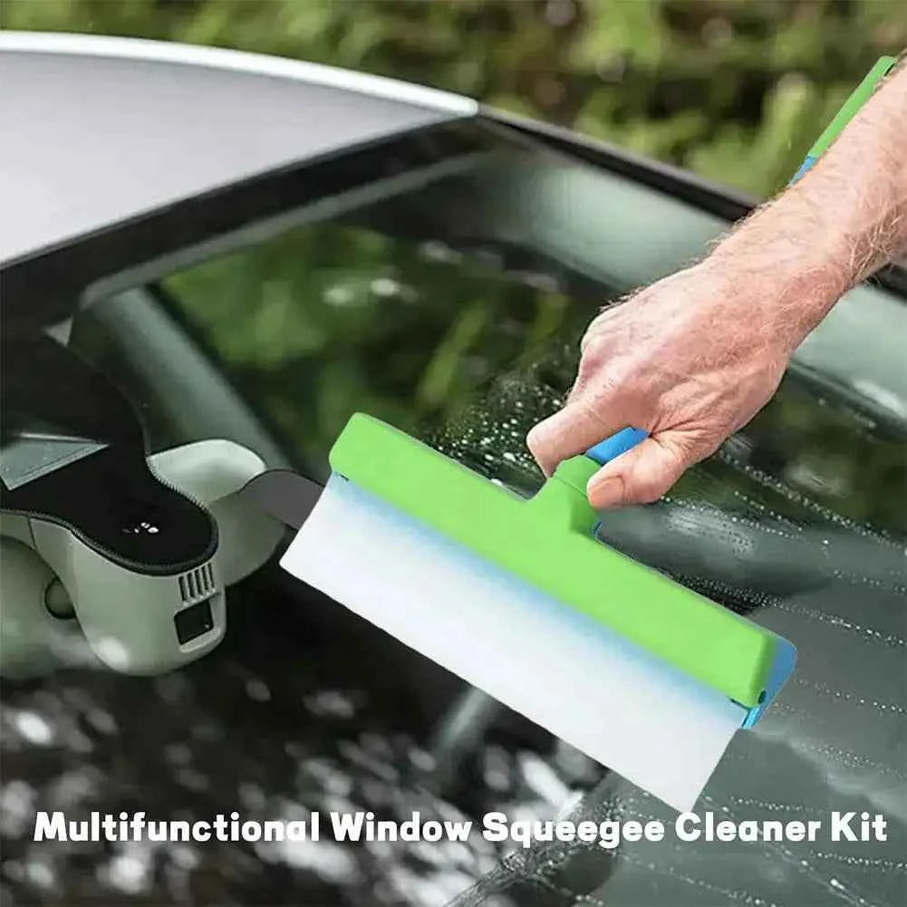 Car Window Squeegee Kit, Car Cleaning Mop Versatile Cleaning Tool For Car Windows &  Shower Glass Mirror Door Car Cleaning Tool