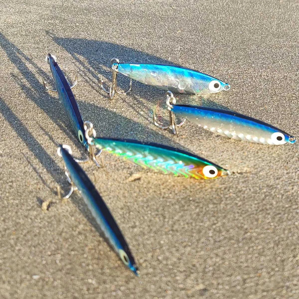 Fishing Lures Metal Jig Spinning Spoon Feather Carbon Hook Hard Artificial Bait Luminous Eye Sinking Casting Bass Tackle Pesca The jack market .AU The jack market .AU Fishing Gear $ 21 14:29#Fishing Lure A