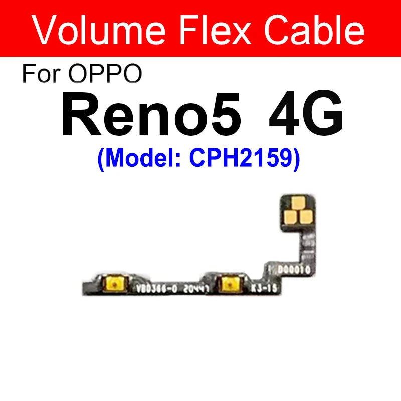OPPO Power Volume Flex Cable - Durable Replacement for Reno 5, 6, Pro Plus, 6 Lite, 4G & 5G