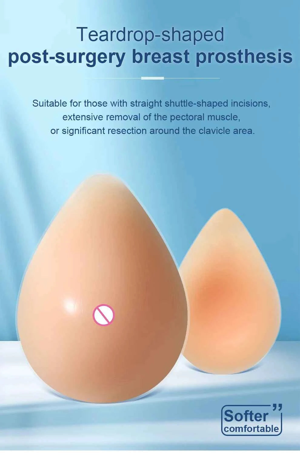ONEFENG Silicone Breast Forms - Realistic Mastectomy Prosthesis for Crossdressers & Transgender Cosplay