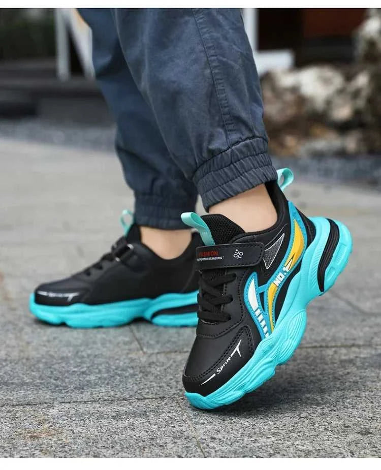 Boys' Kids Fashion Sneakers Lightweight Sports Running Shoes for Children Non-Slip Comfortable Outdoor Athletic Tennis Shoes The jack market .AU The jack market .AU Mum & Kids: Essential Products for Every Family $ 42 14:350852#Black Orange;200000124:100010481#34