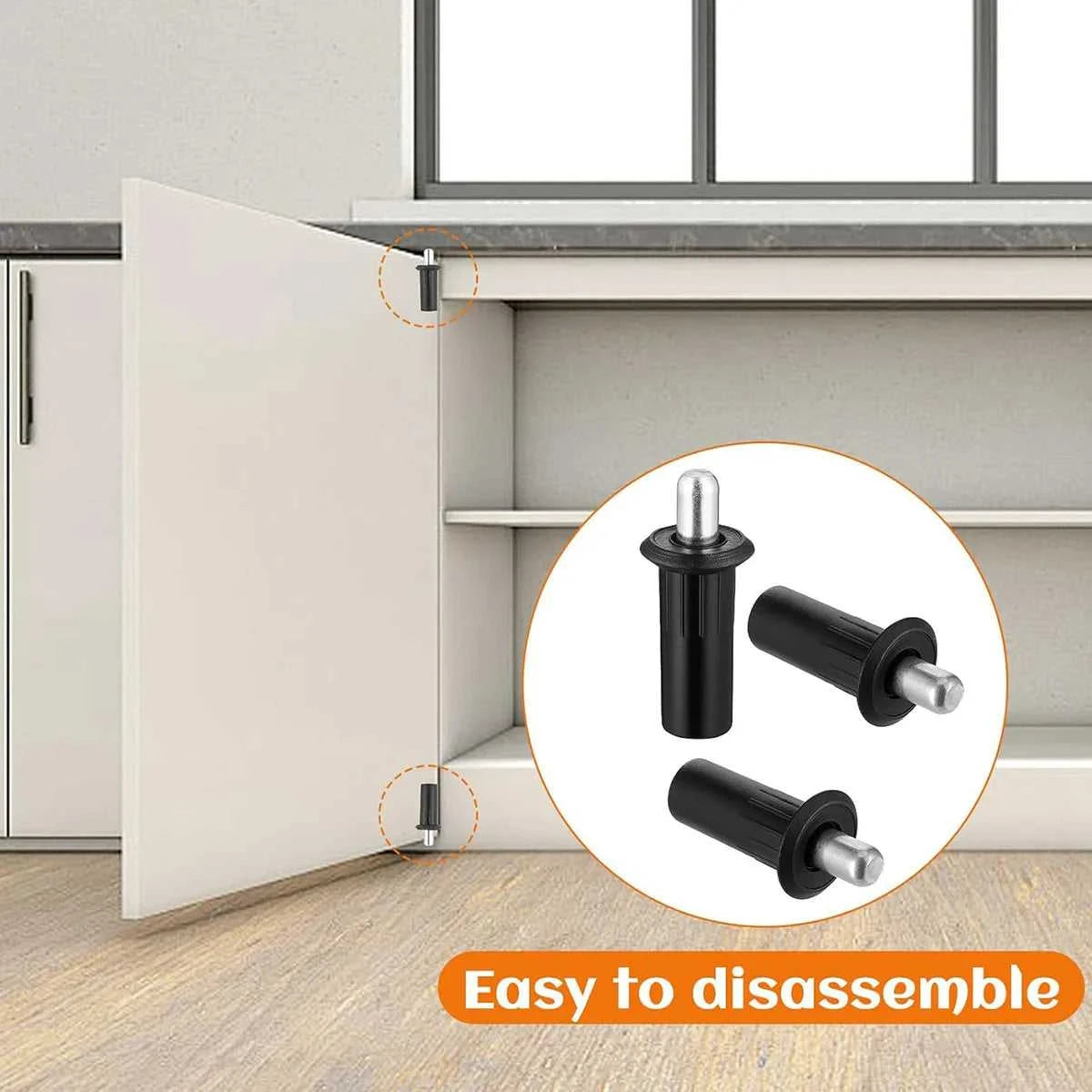 100Pc Large Black Iron Shutter Louvers Blind Repair Pins Spring Loaded Plantation Shutter Replacement Pins Bolt Window Door Home The jack market .AU The jack market .AU Home $ 66 14:201504126#100Pcs