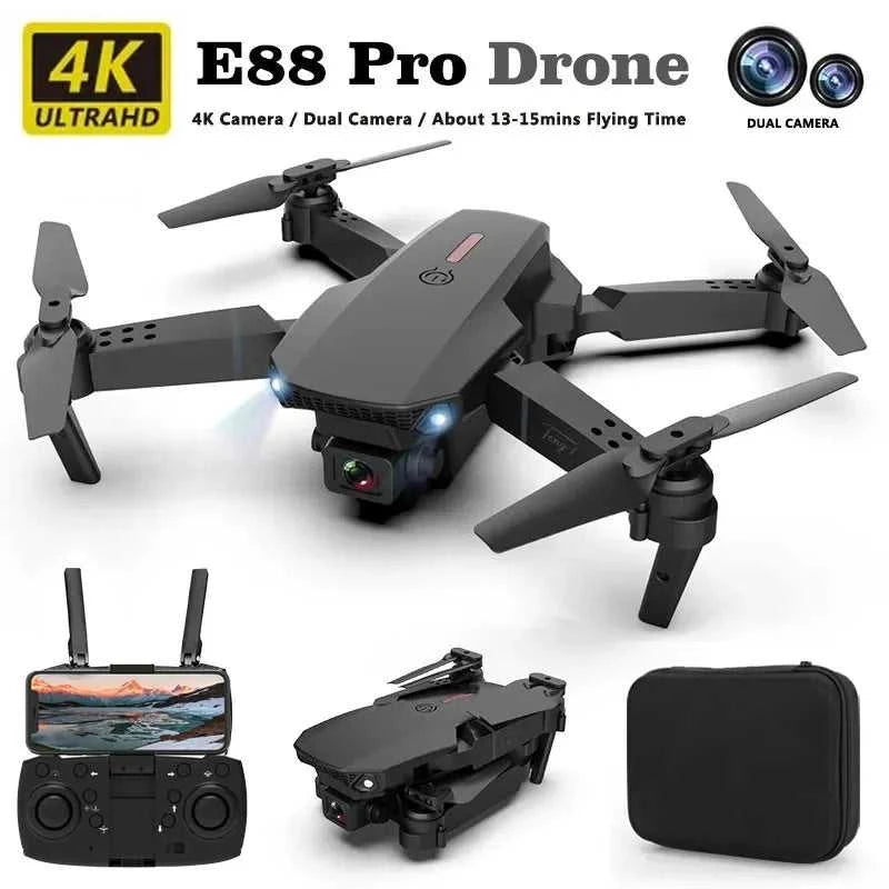 E88pro Drone Professional Dron Optical Flow 4k Dual Camera Aerial Photography Four Axis Aircraft RC Quadrotor children's toys The jack market .AU The jack market .AU Drones $ 72 14:1052#Gray-Two Camera