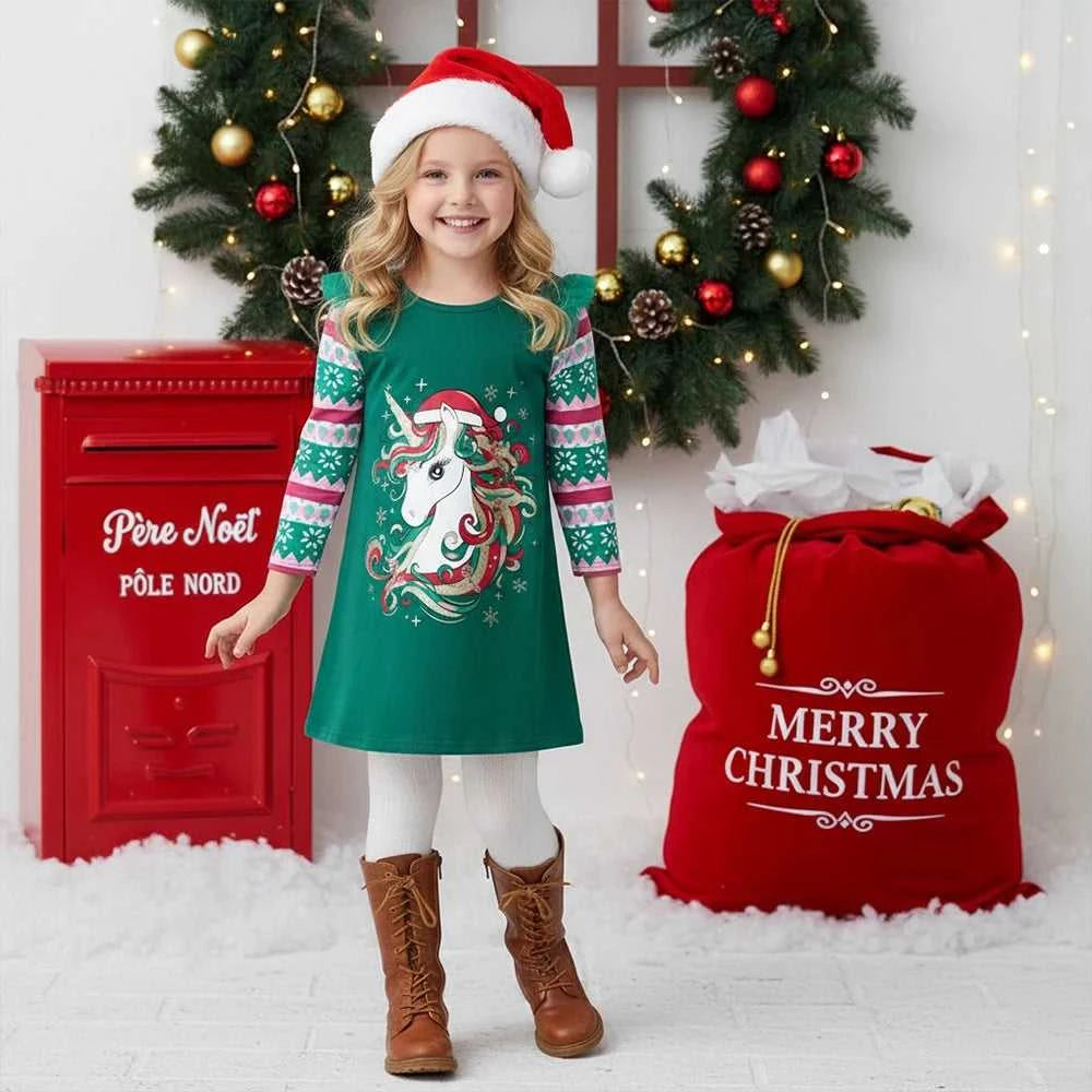 DXTON Baby Girl Dress Christmas Party Children Clothing 2024 New Year Kids Dress Stripe Snowflake Unicorn Cotton Toddler Clothes The jack market .AU The jack market .AU Mum & Kids: Essential Products for Every Family $ 28 14:771#LH2882;200000463:200004207#4T