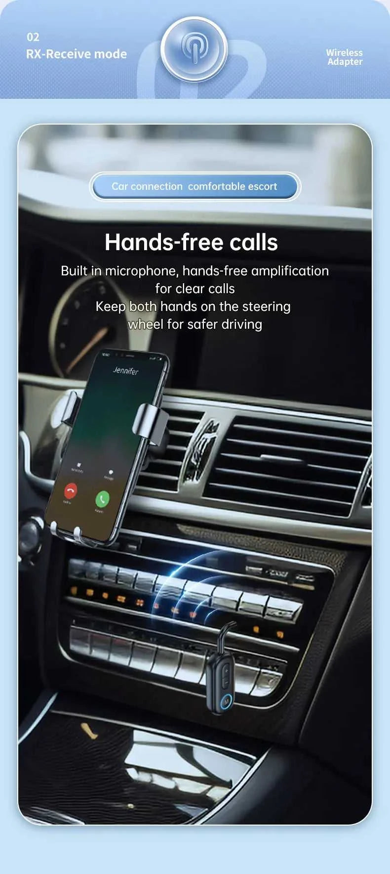 Bluetooth 6.0 Audio Transmitter Receiver 3.5MM AUX Hifi Stereo Music Wireless Adapter With Mic For Car Airplane TV PC Headphone The jack market .AU The jack market .AU Accessories Electronics $ 55 14:193#Bluetooth 6.0;200007763:201336100