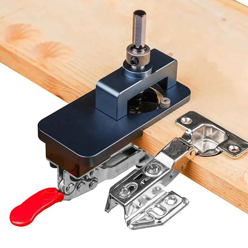 Woodworking Upgrade 35mm Concealed Hinge Jig Kit Hinge Boring Jig Drilling Guide Locator for Face Frame Cabinet Cupboard Tools