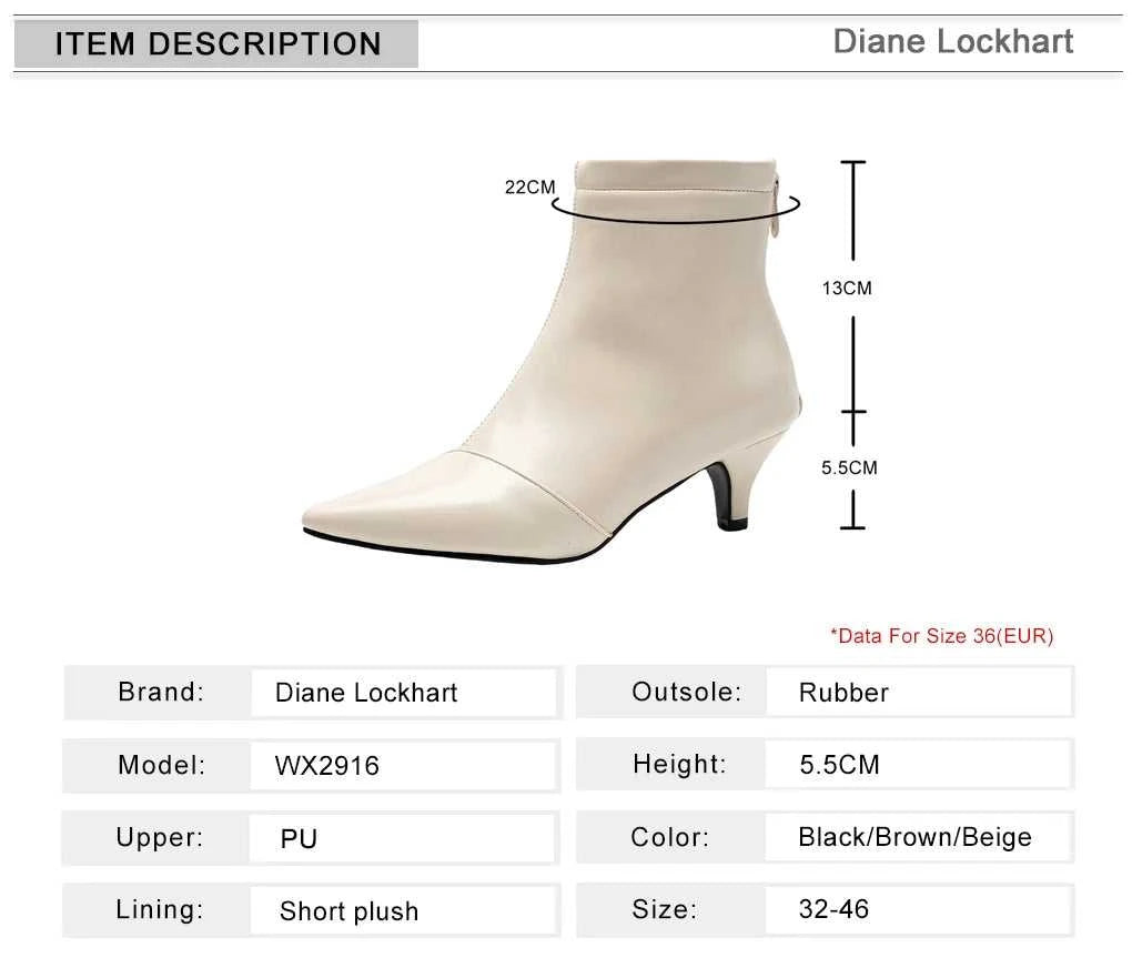 Pointed Toe Women Ankle Boots Ladies Slim Short Shoes Low Heels Party Dress Kitten Heel Booties Winter Autumn Zapatos Mujer The jack market .AU The jack market .AU Step Up Your Style: Trendy Shoes for Every Occasion! $ 100 14:771;200000124:100010487