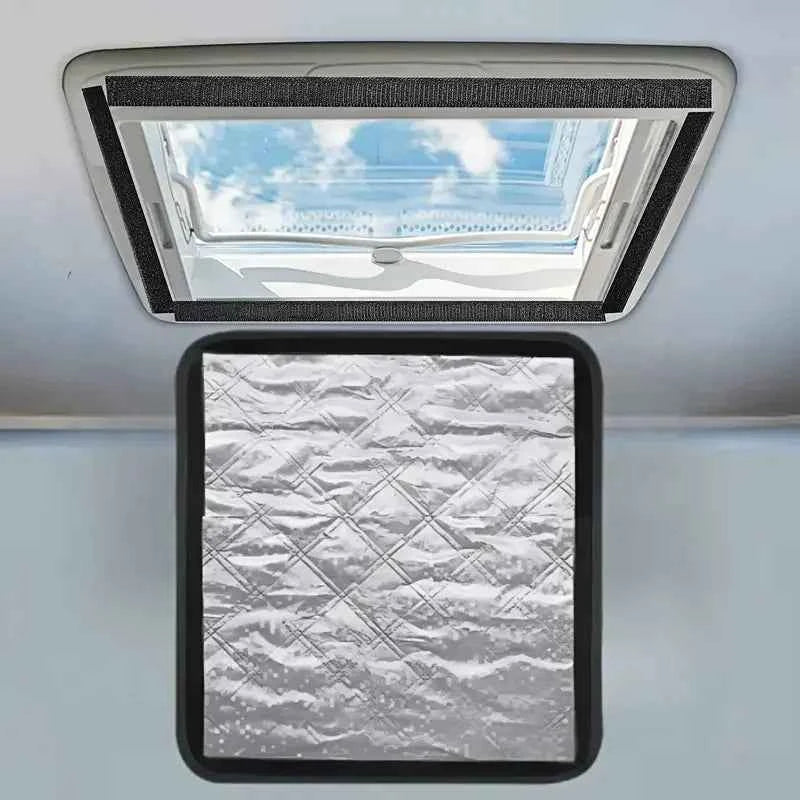 1set Caravan Vent Cover Foldable Insulating Shade Roof Ventilation Heat Reflection 40.64cm for Campers Trailers Camper Motorhome