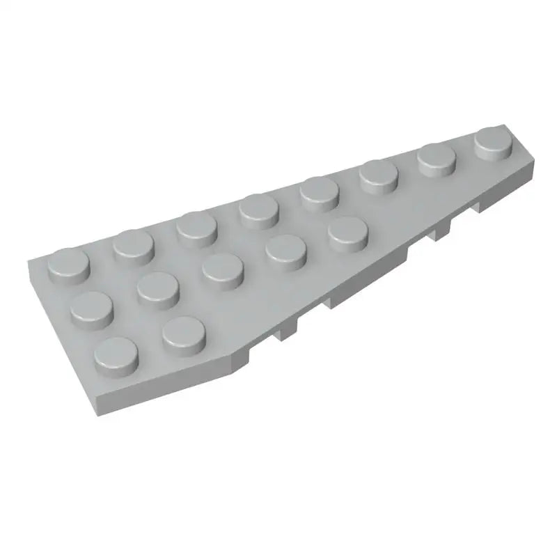 Gobricks 10PCS Parts Wedge Plate Bricks 8x3 Right Compatible with 50304 Toys Building Blocks Assembles Technical Model Adult MOC