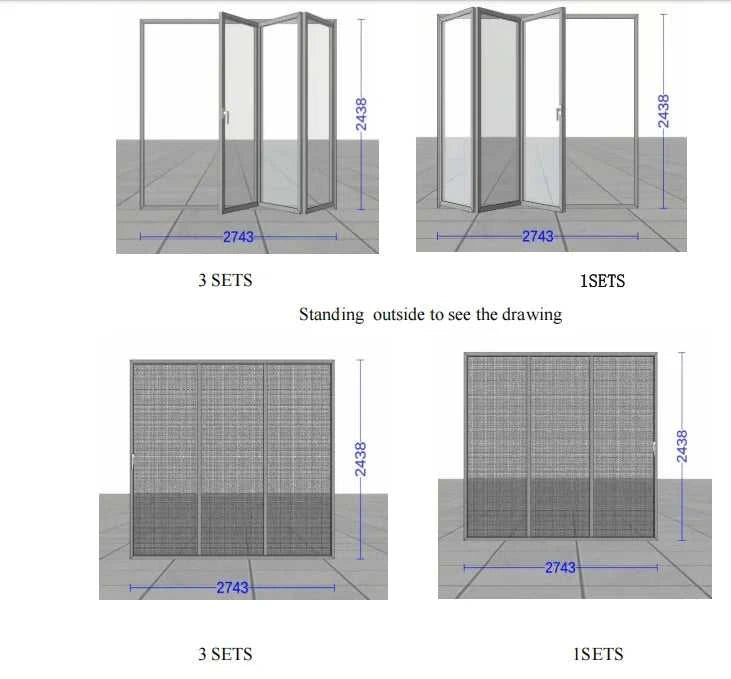 customize exterior sliding patio bi folding door balcony doors aluminum bi-fold accordion door aluminum bifold door The jack market .AU The jack market .AU Home $ 214 <none>