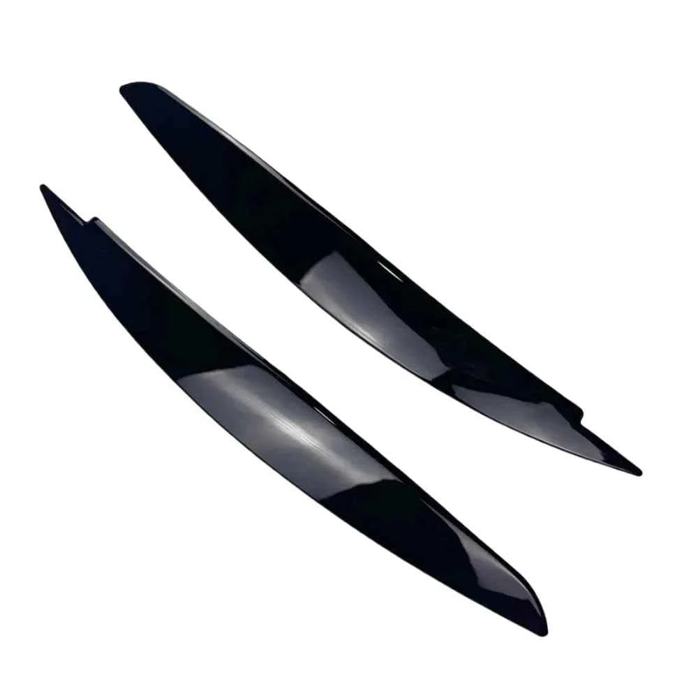 2pcs Car Headlight Eye Lid Covers Black Trim ABS Carbon Fiber Eye-catching For BMW 1 Series E87 E88 E81 E82 Eyelids Brows