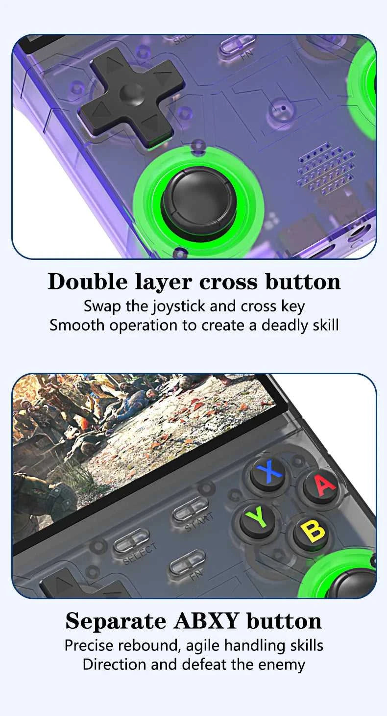 R36 Ultra handheld game console with built-in 2w+games and RGB lighting effects, 4-inch large screen, supports two game consoles The jack market .AU The jack market .AU Accessories Electronics $ 106 14:202135821#R36 Ultra P64G