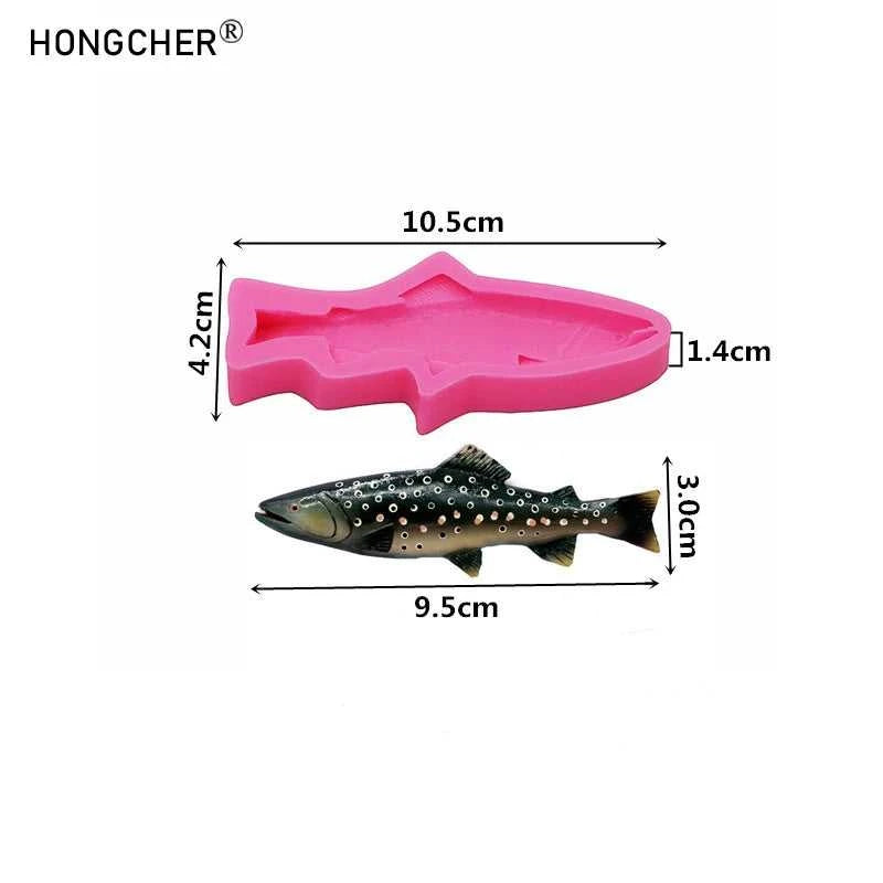 Silicone Fish Mold - Food Safe Chocolate Candy Fondant Ice Mold Flexible Soap Candle Wax Resin Polymer Clay Mold,Fish Mold The jack market .AU The jack market .AU Fishing Gear $ 20 14:200006153#Pink