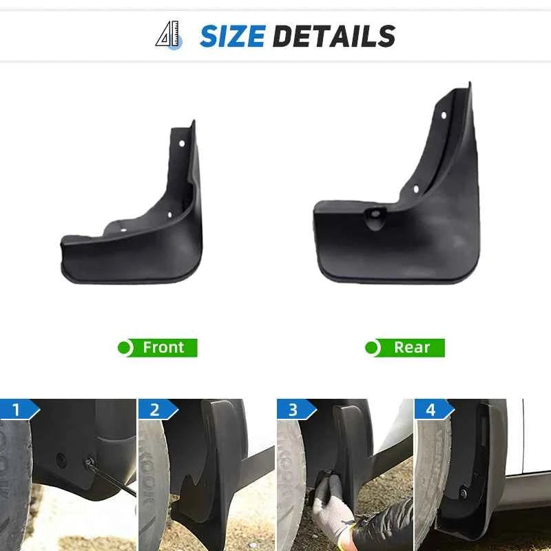 4PCS Car Mudguards for Citroen C3 Aircross 2017~2023 2018 2019 Mudflaps Fender Mud Flap Splash Guards Cover Wheel Accessories