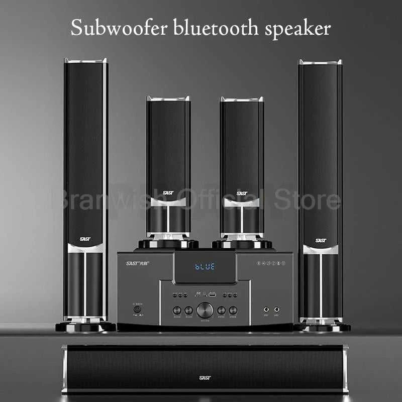 160W Home Theater Set 4Ω Bluetooth Speaker 8 Inch Subwoofer 5.1 Sound System Audio Set For Karaoke TV Living Room KTV Studio The jack market .AU The jack market .AU Accessories Electronics $ 1048 14:348#1Set x Mic