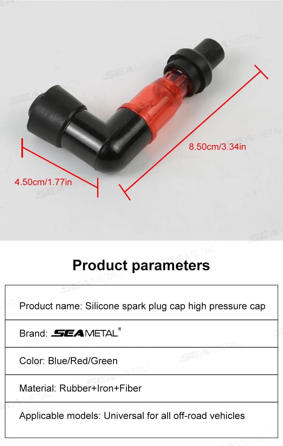 BLALION Motorcycle Flash Spark Plug Cap Universall Motorcycle Ignition Spark Plug Cap 90Degree Flashing Spark Plug Cap For Moto