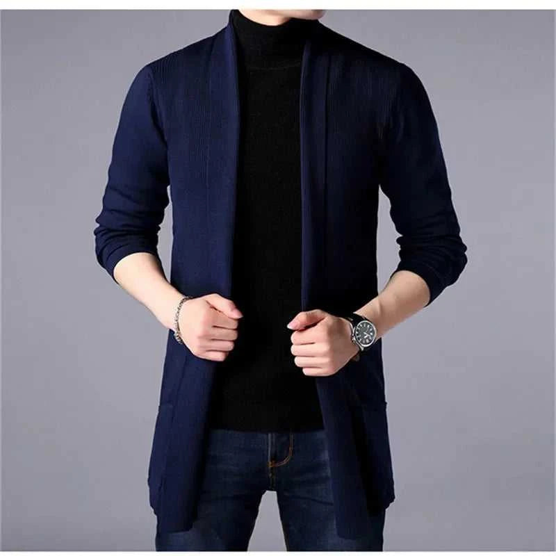 Men Cardigan Sweater Jacket 2024 Autumn New Men Slim Fit Long Knitted Cardigan Jacket Solid Color Casual Sweater Cardigan Jacket The jack market .AU The jack market .AU Men Fashion $ 49 14:200006151;5:4183#Asian M 47-55kg