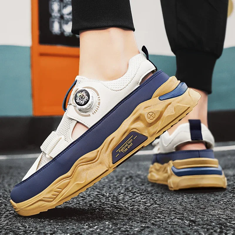 2024 New Summer Breathable Trendy Fashion Casual Anti Slip Soft Sole Sports Leisure Outdoor Beach Sandals for Men