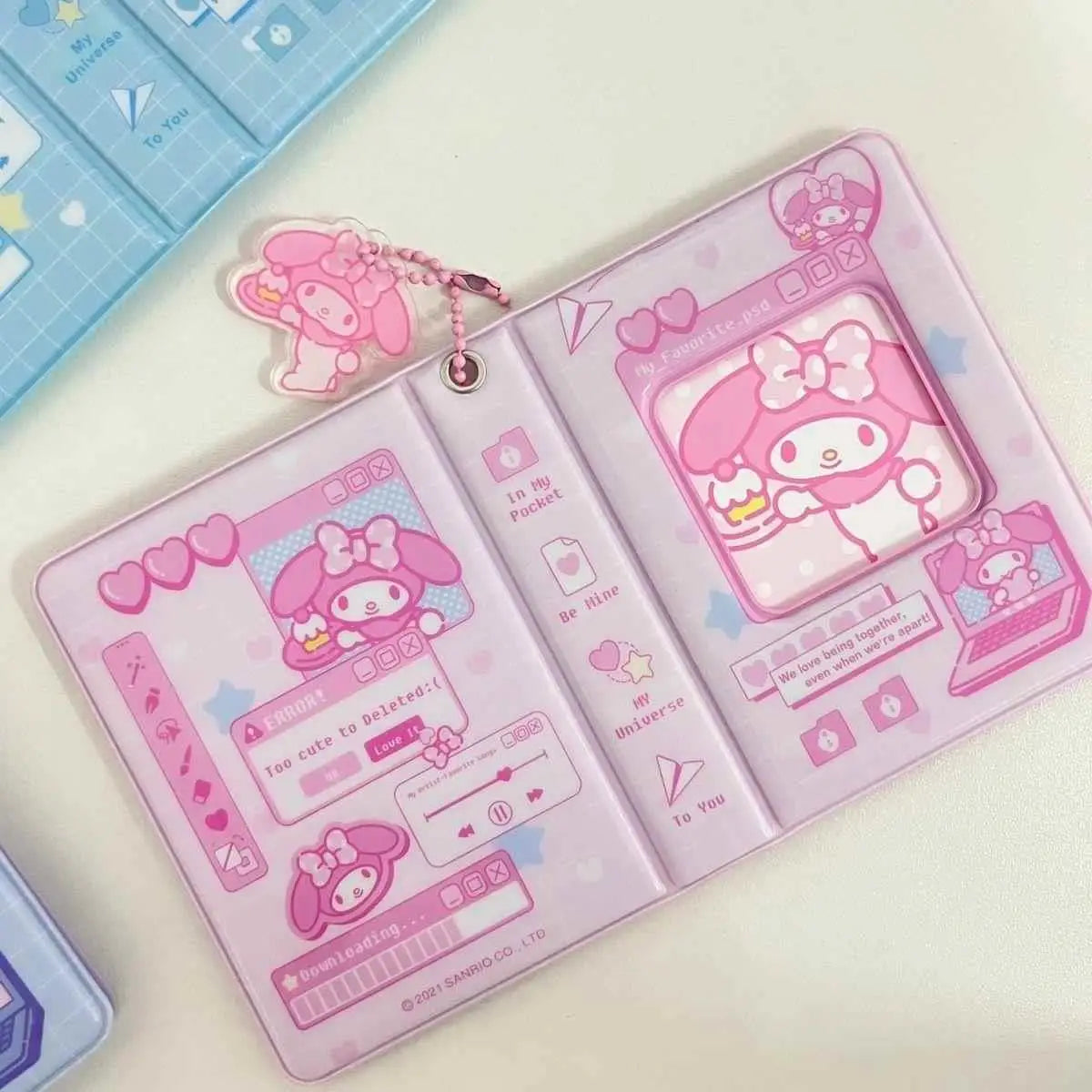 Hello Kitty Refillable Photo Album Cute Cartoon Design for Kpop Star Cards Collection Kawaii Memory Book with PVC Sleeves Gift