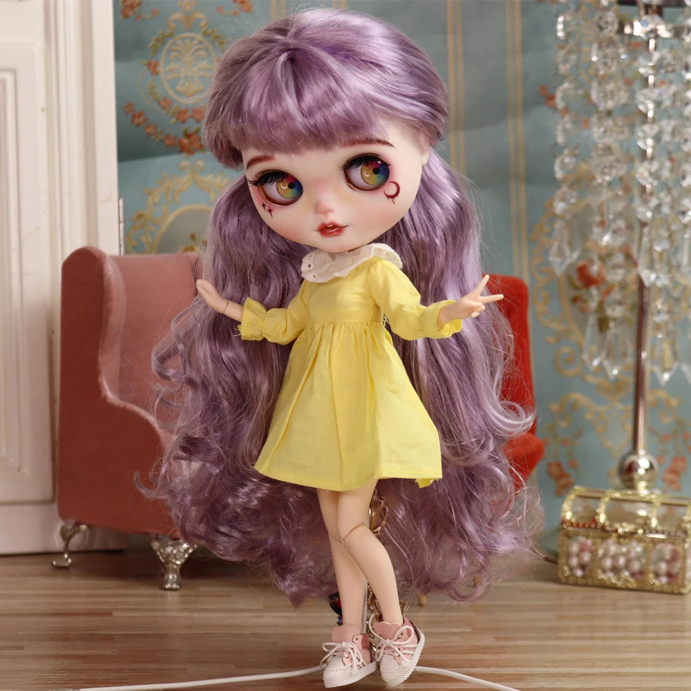 Outfits For ICY DBS Blyth Doll Simple Dress Cassual Style Special Price Suit 1/6 Jecci Five Azone S Anime Girl Ob24 Toys