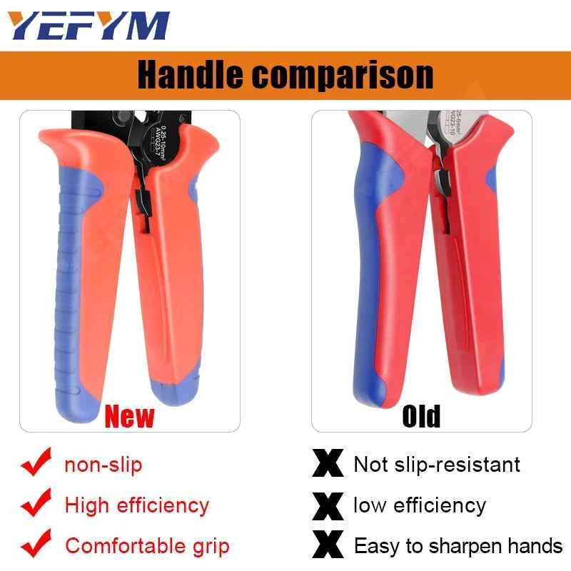 HSC8 Crimping Pliers - Versatile Wire Crimper for Ferrule Sleeves & Tubular Terminals