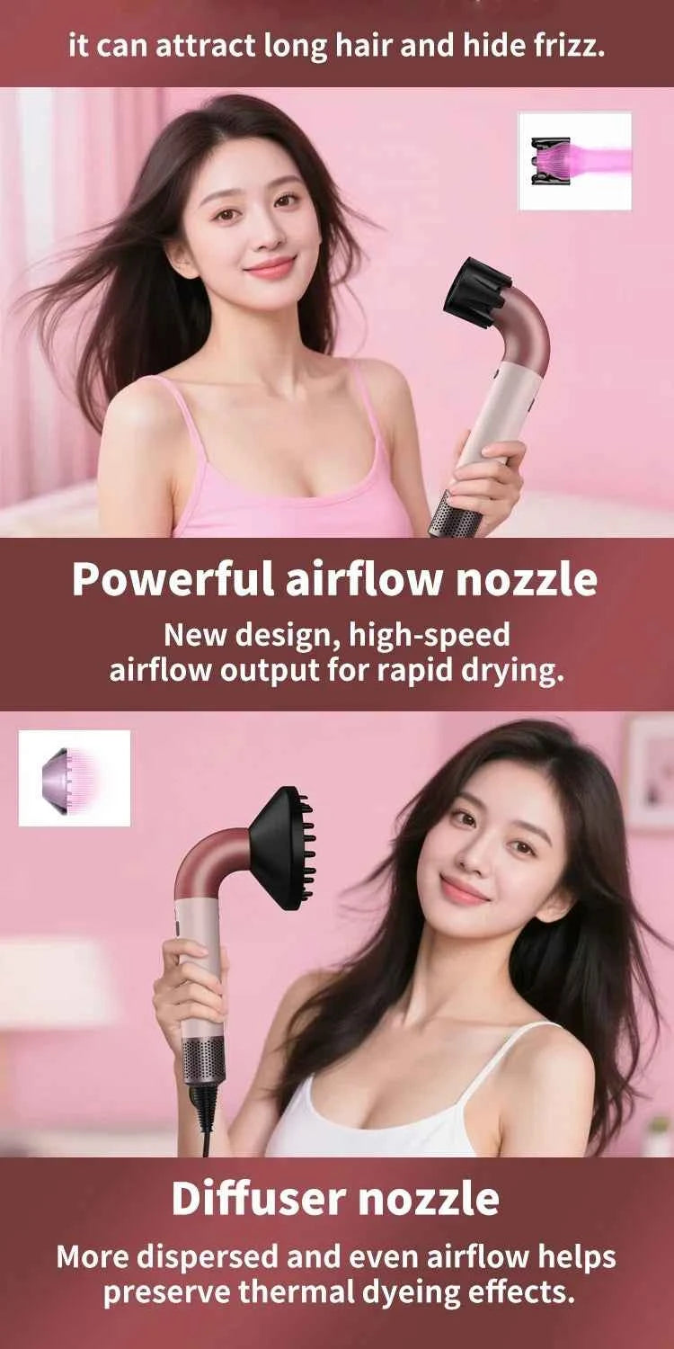Super hair dryer Hair Salon Electric Wind Blowing Leafless Quick Dryer Negative Ion High Speed Hair Dryer Hair Styling Machine