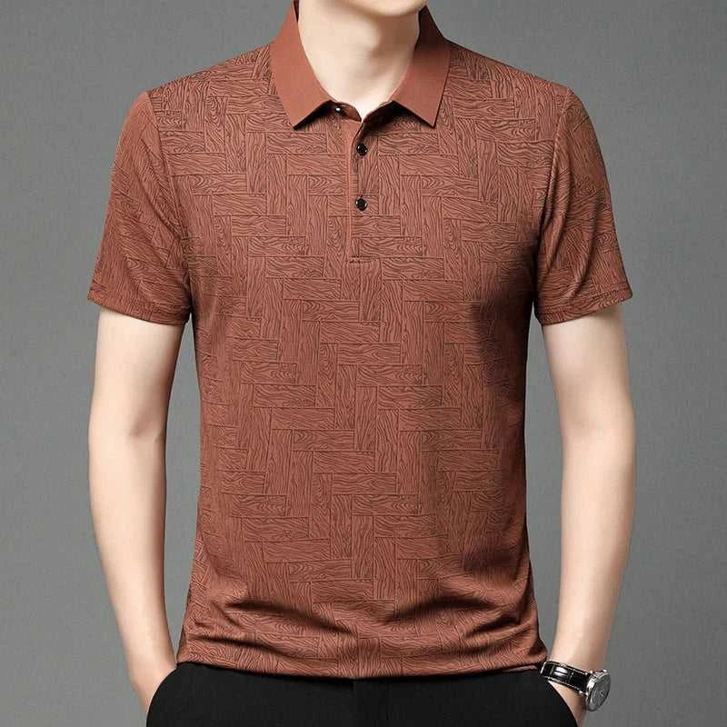 2024 Summer New Men's Business Print Short Sleeved POLO Shirt Comfortable and Cool Casual Fashion T-shirt The jack market .AU The jack market .AU Men Fashion $ 30 14:350852;5:4182