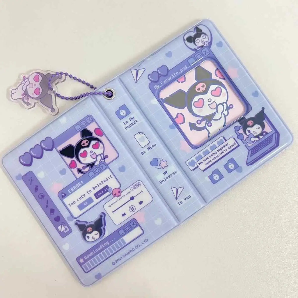 Hello Kitty Refillable Photo Album Cute Cartoon Design for Kpop Star Cards Collection Kawaii Memory Book with PVC Sleeves Gift