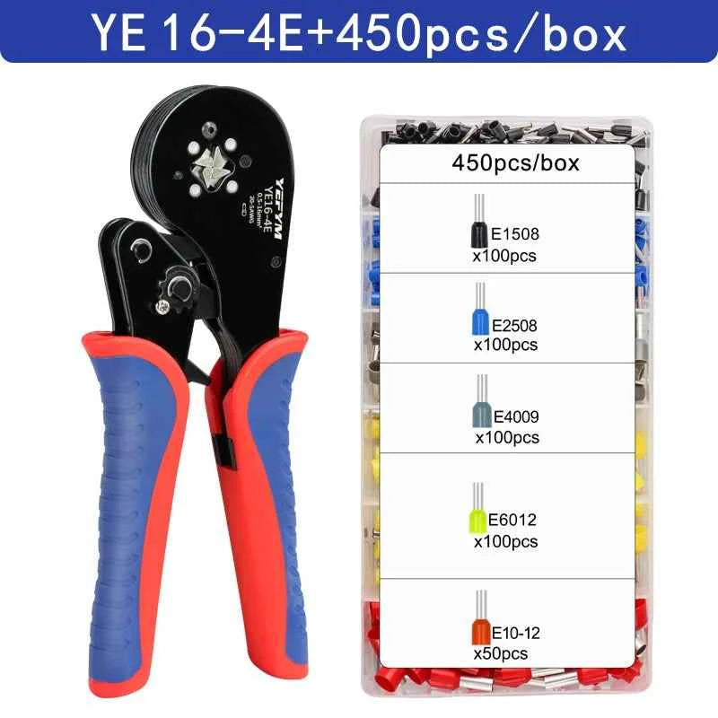 HSC8 Crimping Pliers - Versatile Wire Crimper for Ferrule Sleeves & Tubular Terminals
