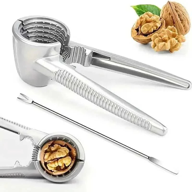 1pc Silvery Metal Multi Functional Walnut Clip Household Nut Shelling Tools Suitable for Walnuts Chestnuts and Hazelnut The jack market .AU The jack market .AU Home $ 25 14:1254#1pc