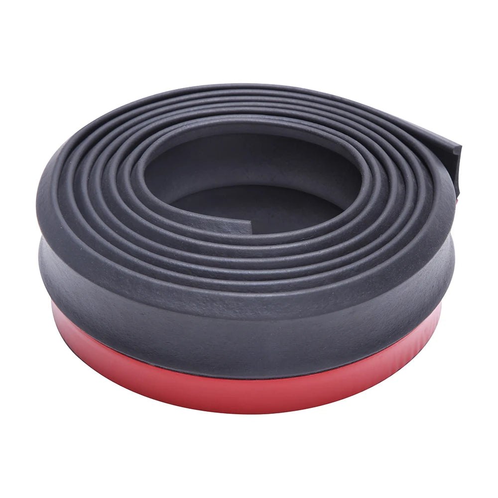 2.5m Car Bumper Protector Rubber Auto Car Front Bumper Guards Lip Mouldings Splitter Chin Body Auto Bumper Strip