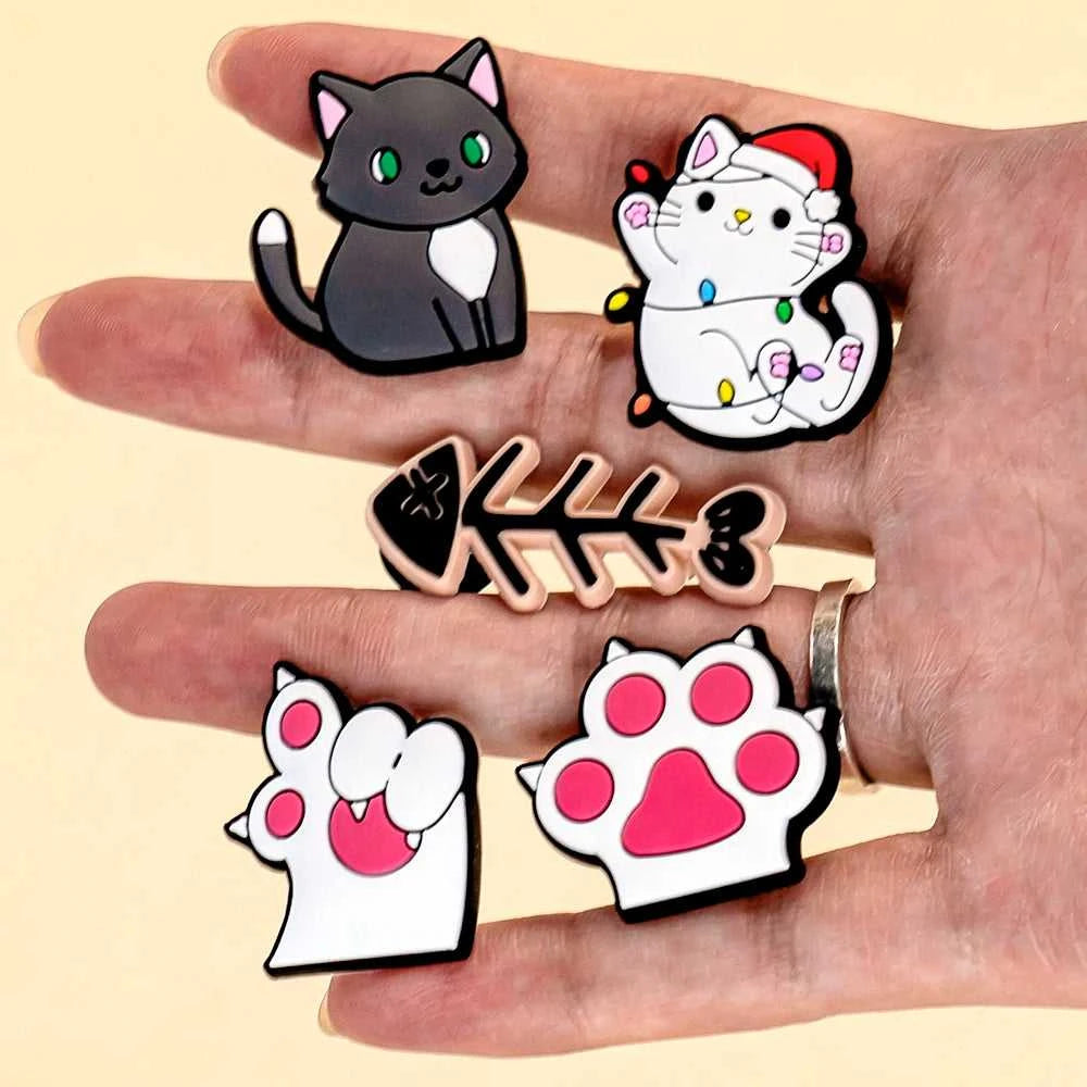 9-50pcs PVC Cat Shoe Charms Pet Shoe Decorations Pins for Women Girls Gift Sandal Accessories Ragdoll Cat Animal Clog Buckle The jack market .AU The jack market .AU Step Up Your Style: Trendy Shoes for Every Occasion! $ 50 14:173#9pcs