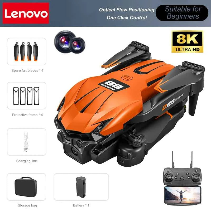 Lenovo D88 Drone 8K Aerial HD Dual Camera Photography Intelligent Obstacle Avoidance Brushless Motor 5G WIFI GPS Return Drone The jack market .AU The jack market .AU Drones $ 86 14:691#Black-8K HD-VR