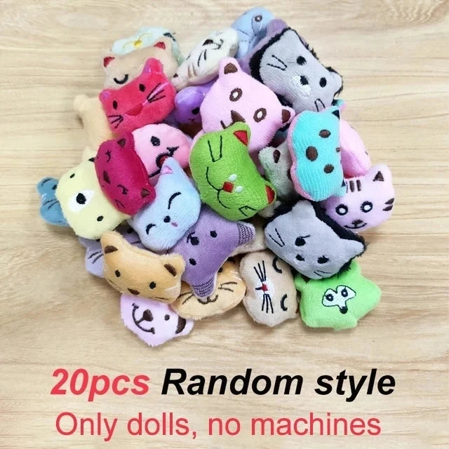 Transparent Twisted Egg for Mini Claw Machine Toys Accessories Cute Animal Plush Dolls Doll Kids Arcade Crane Machine Gift 32mm