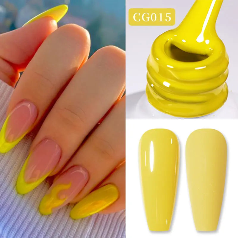 BORN PRETTY Neon Red Gel Nail Polish Yellow Green Summer Color Semi Permanent Varnish 10ml Soak Off UV LED Nail Art Manicure