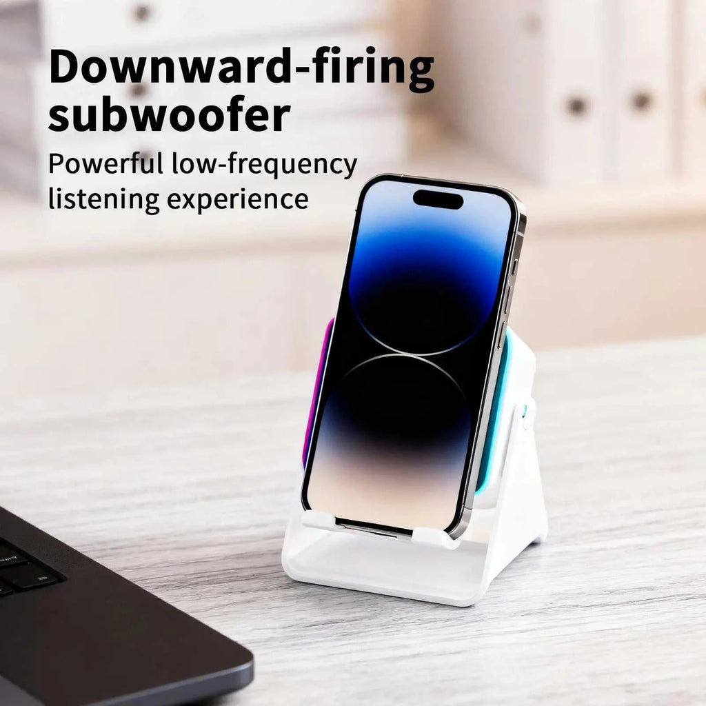 2026 Induction Speaker With Light Foldable Station Phone Speaker Stand 10W For Home Office Travel Christmas Birthday Men Women The jack market .AU The jack market .AU Accessories Electronics $ 73 14:193#Black