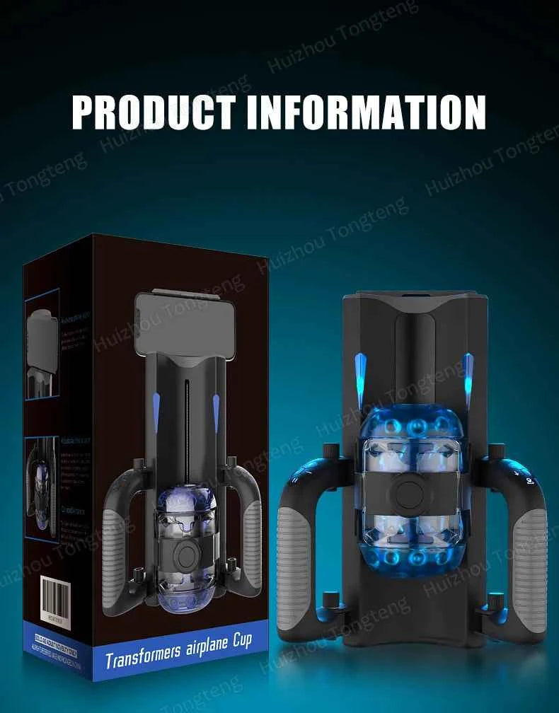 Easylove King Automatic Quickshot Male Masturbator Cup Electric Penis Stroking Telescopic Cock Stroker Auto Pocket Pussy Sleeve