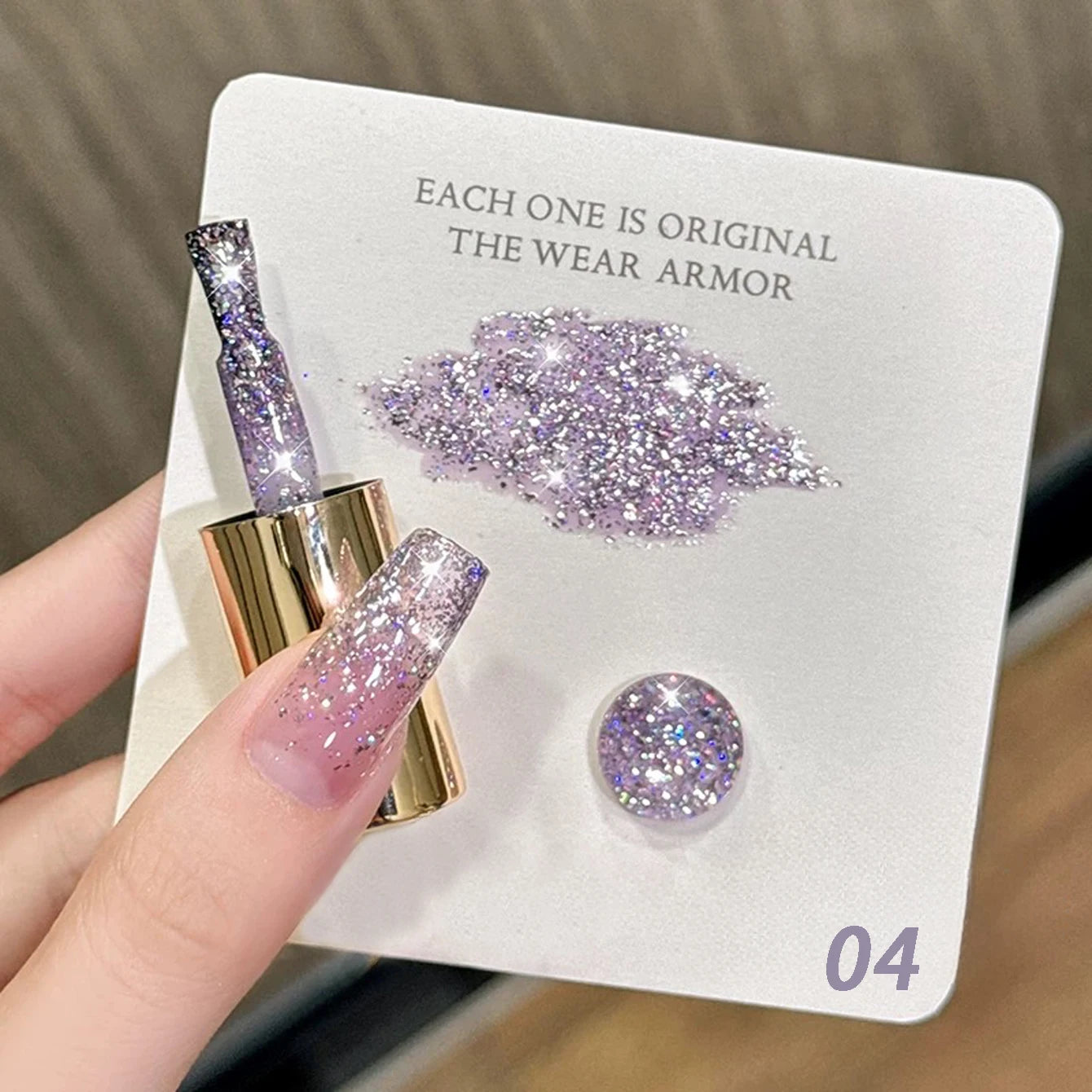 10ML 1-8pcs 2026 New Style Clear Universal White Glass Beads Cat Eye Magnet Gel Nail Polish Suitable For Toe Nails White Nails