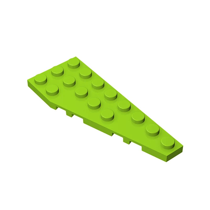 Gobricks 10PCS Parts Wedge Plate Bricks 8x3 Right Compatible with 50304 Toys Building Blocks Assembles Technical Model Adult MOC