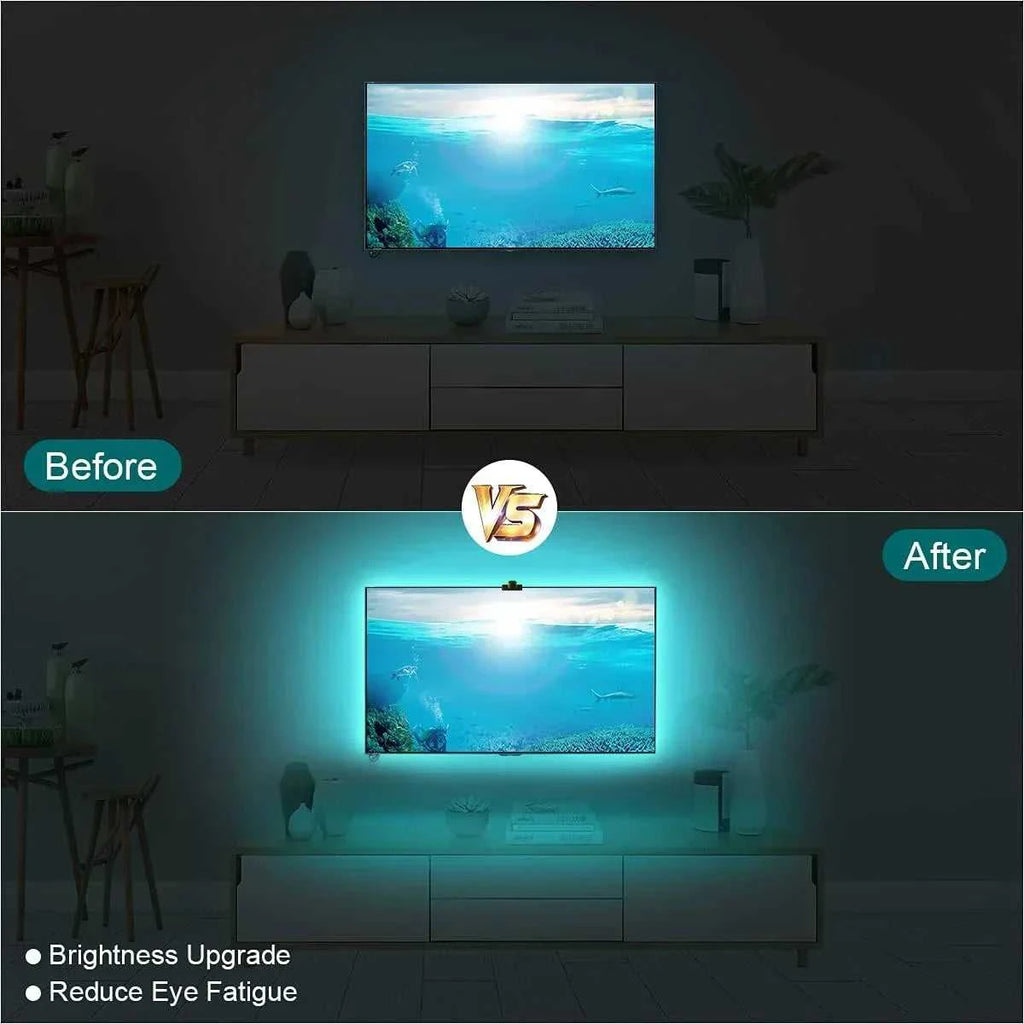 LED TV Backlight Strip with Camera Sync to 55-85 Inch TVs Smart RGB-IC LED Strip Lights for Gaming Room 55-85inch Ambient Light The jack market .AU The jack market .AU Home $ 76 136:200002572#12.5FT for 55-65in