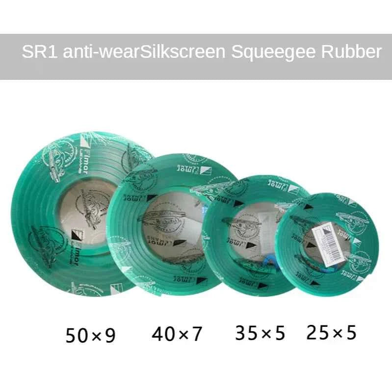 Squeegee Master 50mm Flat Silkscreen Squeegee - Durable Polyurethane Blade for Precision Printing