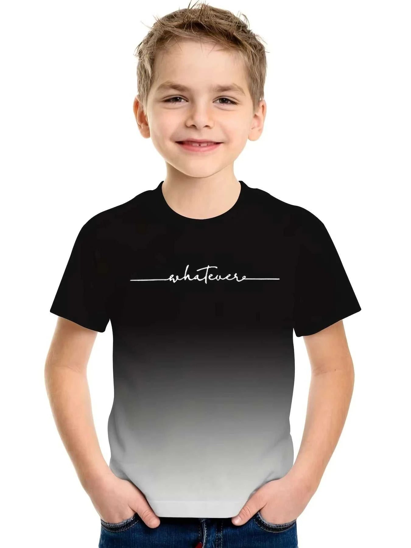 Children's Clothing Boys T-Shirt 2-10y Short Sleeved Children's T-Shirt 3D Letter Printing Casual Round Neck Summer Kids Clothes The jack market .AU The jack market .AU Mum & Kids: Essential Products for Every Family $ 24 14:193#TXS00UHU;200000463:200004191#140