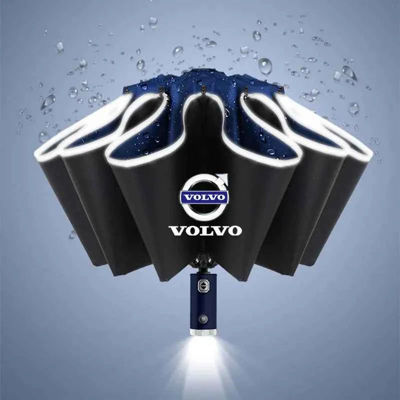 Car Led Light Umbrella Automatic Folding Windproof Sunshade Umbrella for Volvo XC60 S90 XC90 S60 XC40 V60 V90 Volvo Accessories