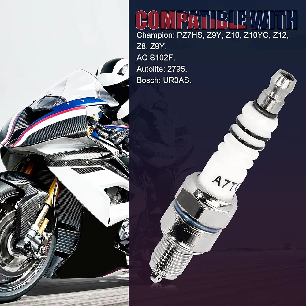 Spark Plug A7TC For GY6 50cc-150cc ATV Scooter Pit Dirt Pocket Bike Moped Go Kart Quad Buggy TaoTao Buyang Roketa Sunl Baja