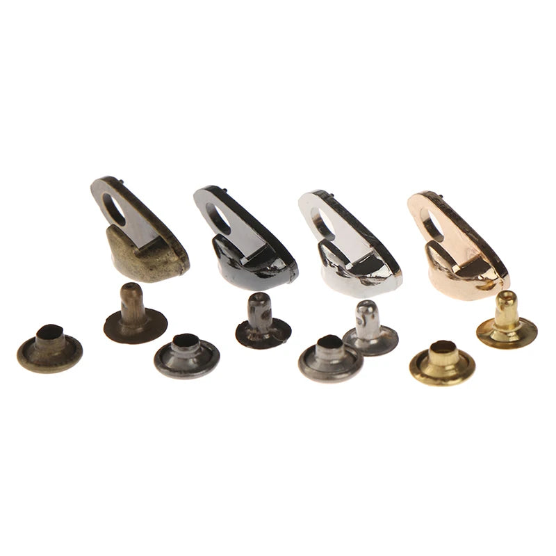 10Set Outdoor Speed Shoe Lace Hooks Lace Fittings Buckles With Rivets For Climb Hiking Shoes Work Mountaineering Boots