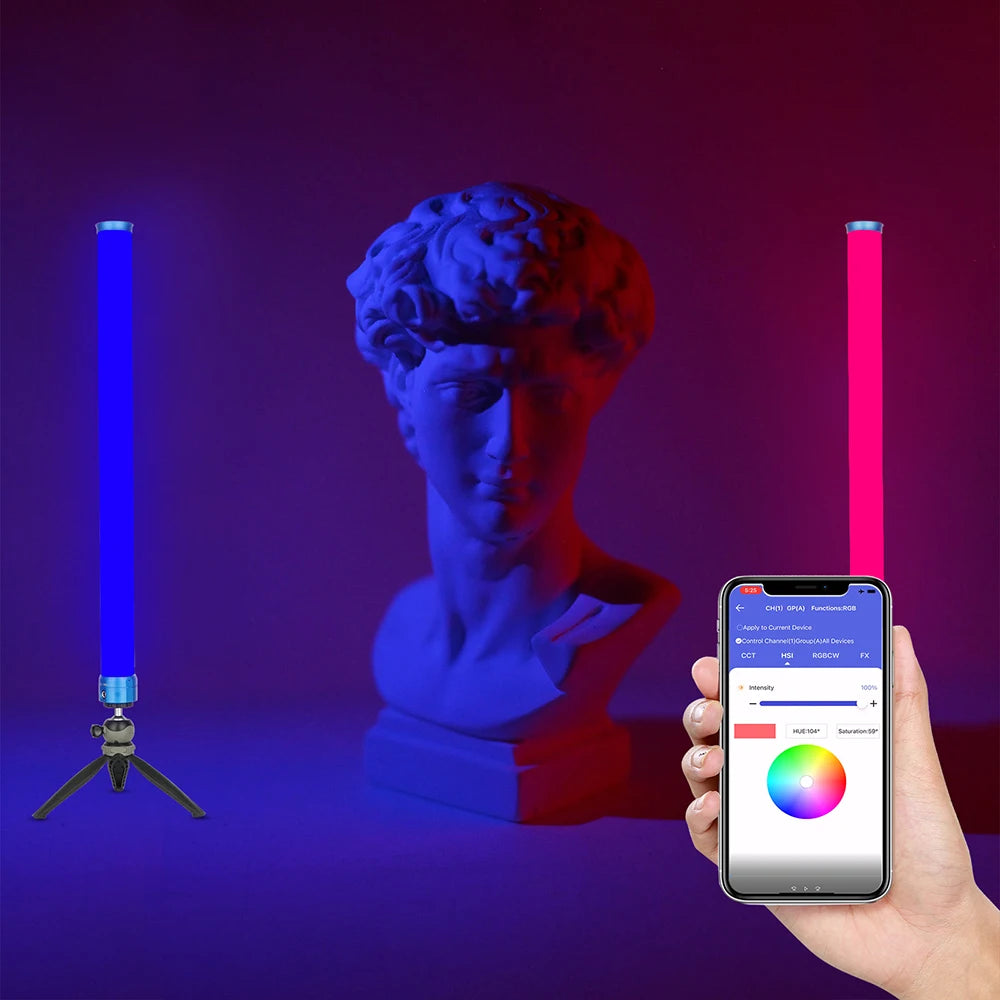 Sokani X25 X8 X15 Handheld RGB Colorful Stick Light LED Light Wand CRI 95+ 2800K-10000K 3000mAh APP Control For YouTube Tiktok