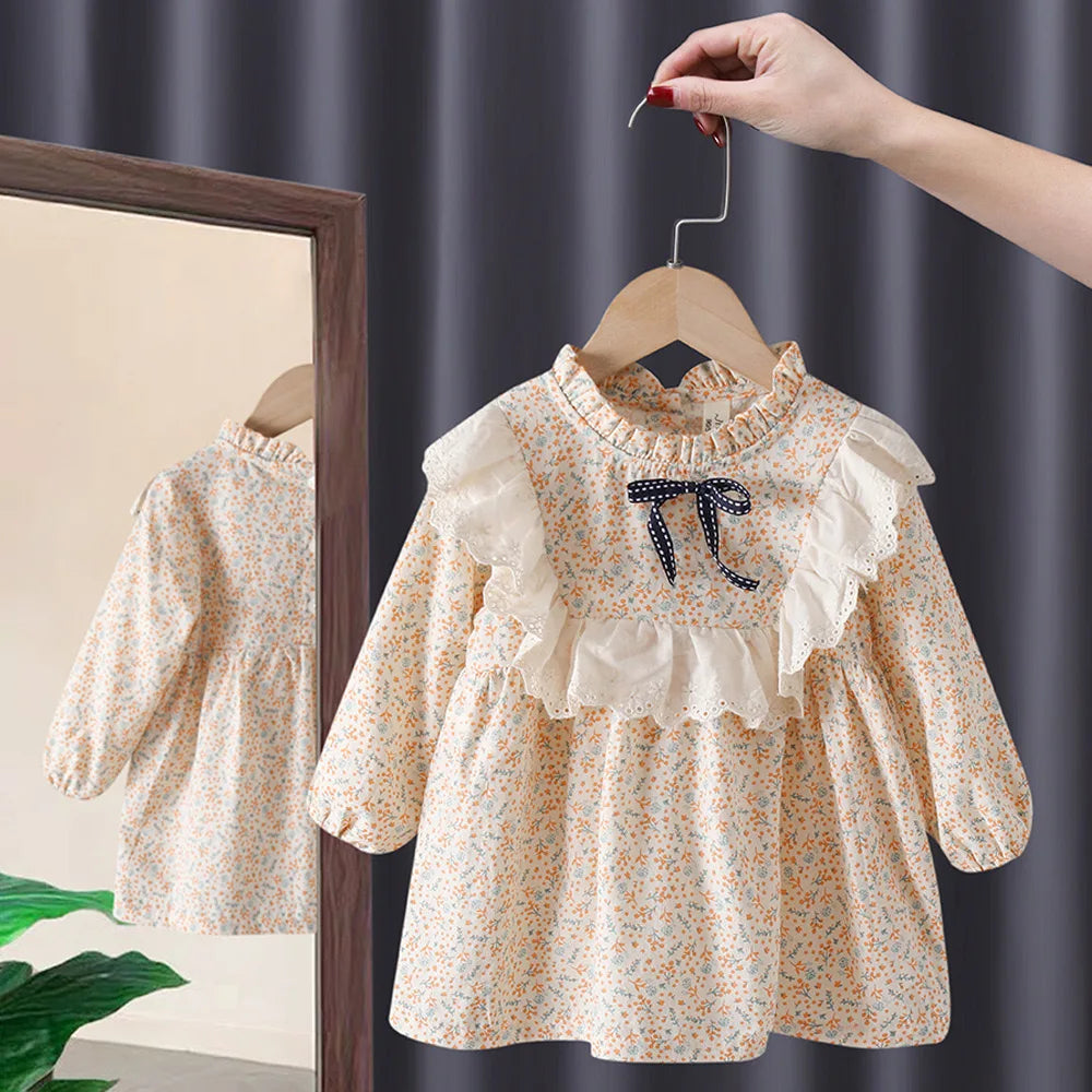 Sweetheart Couture Princess Dress - Casual Pink Cotton-Linen Dress with Big Turn Down Collar for Summer 2023