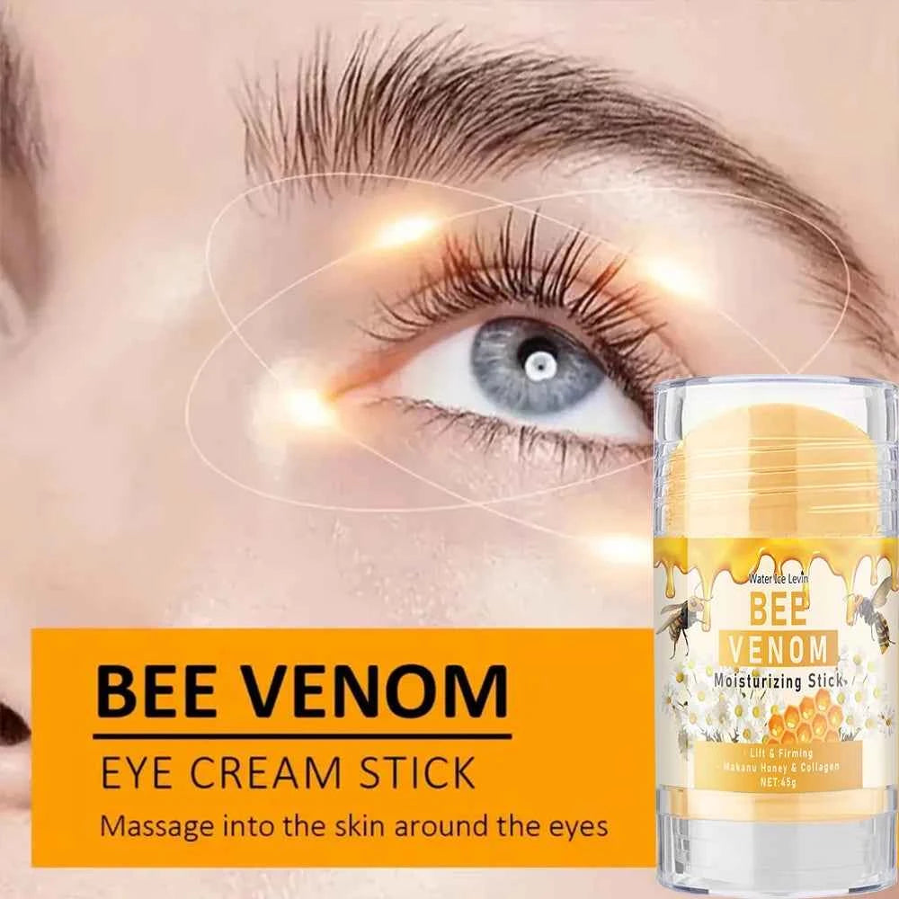 Bee Venom Eye Cream Stick Is a Light Beige Hydrating and Moisturizing Around the Eyes, Protecting and Nourishing, Making Light Beige Softer