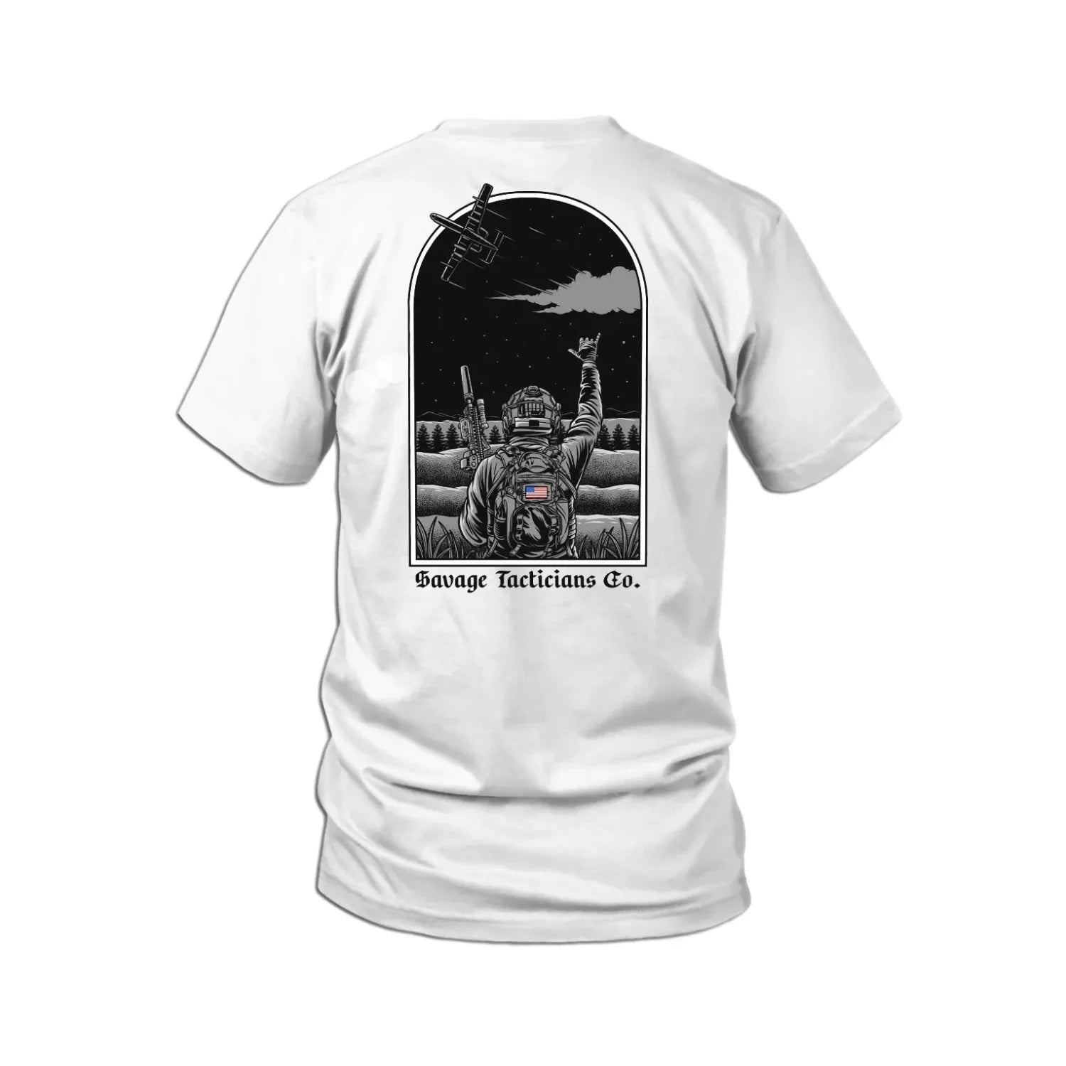 Men Clothes Fashion Tactical T-Shirts Streetwear 100% Cotton Loose Tops Breathable Soft Tee Military Enthusiast