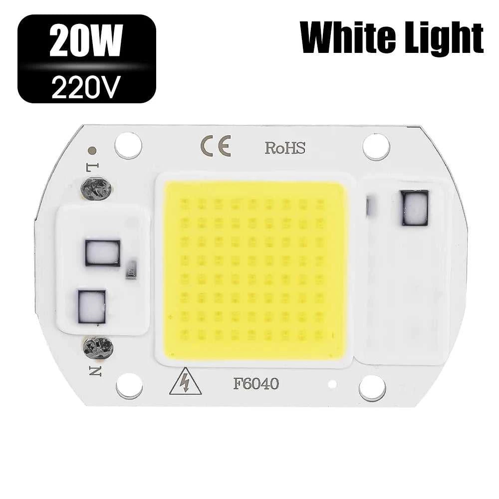 COB Chip LED Lamp 110V 220V 20W 30W 50W Smart IC No Need Driver Lampada LED Bulb Lamp for Flood Light Spotlight DIY Lighting The jack market .AU The jack market .AU Home $ 49 136:200002572#20W 220V warm